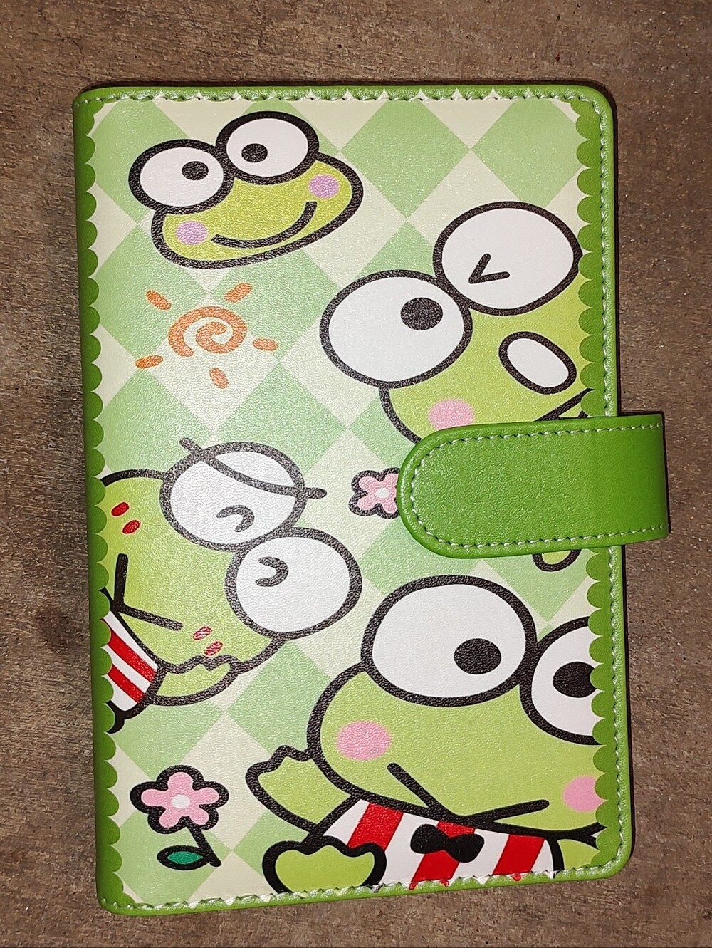 New! A6 Size Keroppi Binder Notebook With Paper